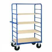 Wózek platformowy regałowy 1310 x 1825 x 800 z trzema półkami