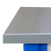 Worktop galvanised sheet metal covering