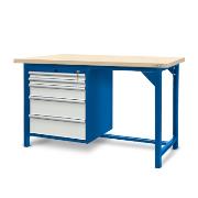 Workbench 1500 x 740: 1 cabinet  S13 (5 drawers)