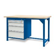 Workbench 1500 x 740: 1  cabinet  S14  (4 drawers)
