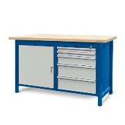 Workbench 1500 x 740: 1cabinet S12, 1 cabinet S13 (5 drawers, 1 locker)