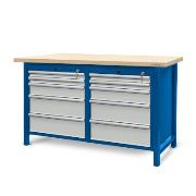 Workbench 1500 x 740; 2 cabinets S13 (10 drawers)