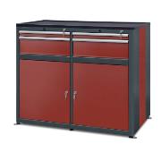 Workshop cabinet HSW05: 4 drawers, 2 doors, 2 shelves