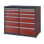 Workshop cabinet HSW05: 12 drawers