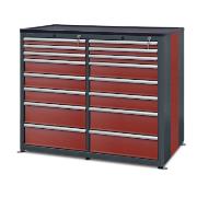 Workshop cabinet HSW05: 16 drawers