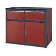 Workshop cabinet HSW05: 2 drawers, 2 doors, 2 shelves