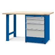 Workbench 1500 x 740: 1 cabinet H12 (4 drawers)