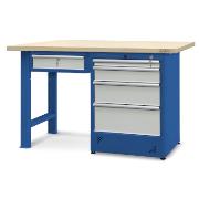 Workbench 1500 x 740: 1 cabinet H12, 1 drawer H13
