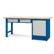 Workbench 2100 x 740:  1 cabinet H11, 2 drawers H13
