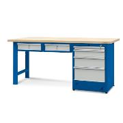 Workbench 2100 x 740: 1 cabinet H12, 2 drawers H13
