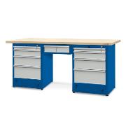 Workbench 2100 x 740: 2 cabinets H12, 1 drawer H13
