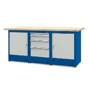 Workbench 2100 x 740: 2 cabinets H11, 1 cabinet H12
