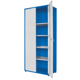 Universal cabinet HSP01 with 4 galvanised steel shelves, 814x1800x450 [mm]