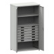 Cabinet  for heavy loads with 6 drawers and 2 shelves
