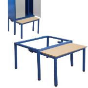 Cloakroom locker pull-out benches (width 800)