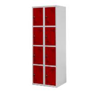 Locker with 8 compartments 2 modules 800 x 1800 x 490