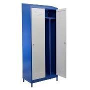 Cloakroom locker HSU02 width 800 with a sloping roof, on the base