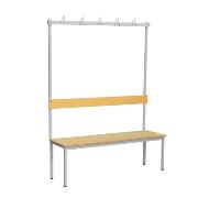 Free-standing bench with hangers - 5 triple hangers