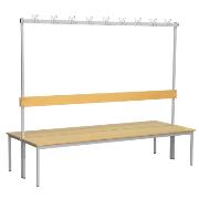 2-sided bench with hangers with hangers - 18  triple hangers