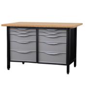 Workbench with 10 drawers