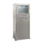 
Stainless steel computer cabinet with feet