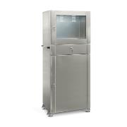 
Stainless steel computer cabinet on wheels