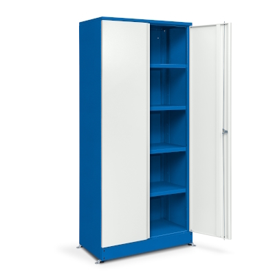 JOTKEL|23265|Universal cabinet HSP01, with painted shelves, for self-assembly, 910x1973x450 [mm]
