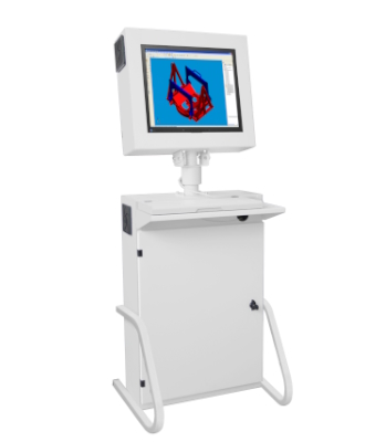 Computer cabinet for touchscreen monitors HSC04 with supports
