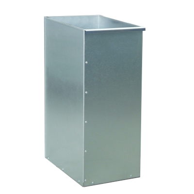 Galvanized basket for waste segregation containers