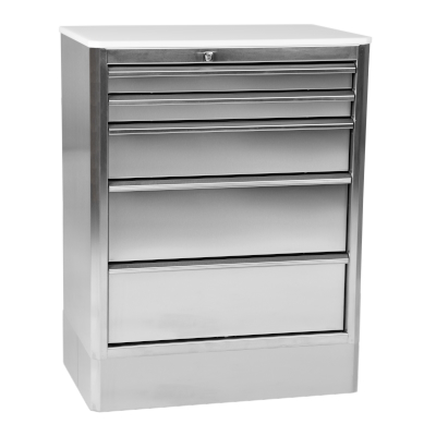 Workshop cabinet made of stainless steel Cat. No. 55053
