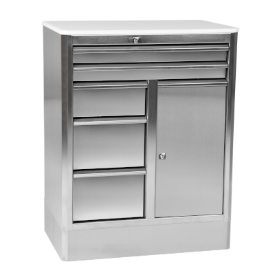 Workshop cabinet made of stainless steel Cat. No. 55055