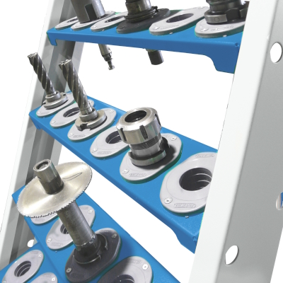 Shelves with CNC tools