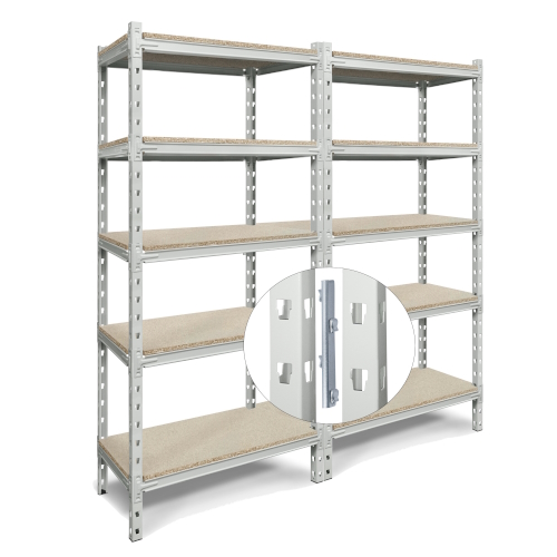 warehouse racks - connecting into rows