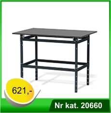 Lekki stół warsztatowy bez możliwości rozbudowy - Nr kat. 20664 - RAL 7016
