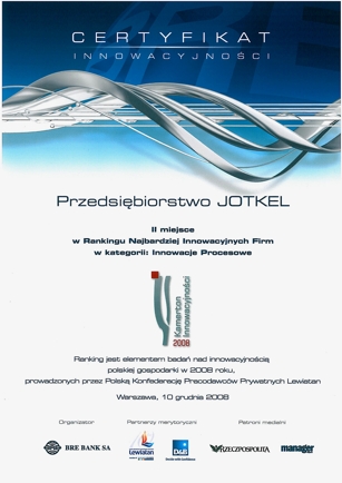 Jotkel potrójnie innowacyjny