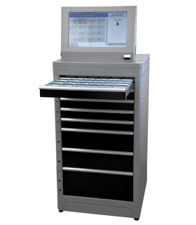 szafa wydawcza z otwartą szufladą