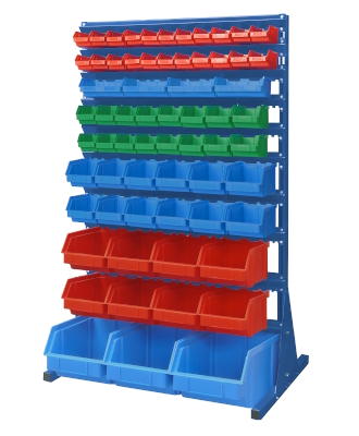 Stojak z pojemnikami jednostronny. Regał z pojemnikami - Nr kat. 23656 Stojak z pojemnikami jednostronny - Nr kat. 23656